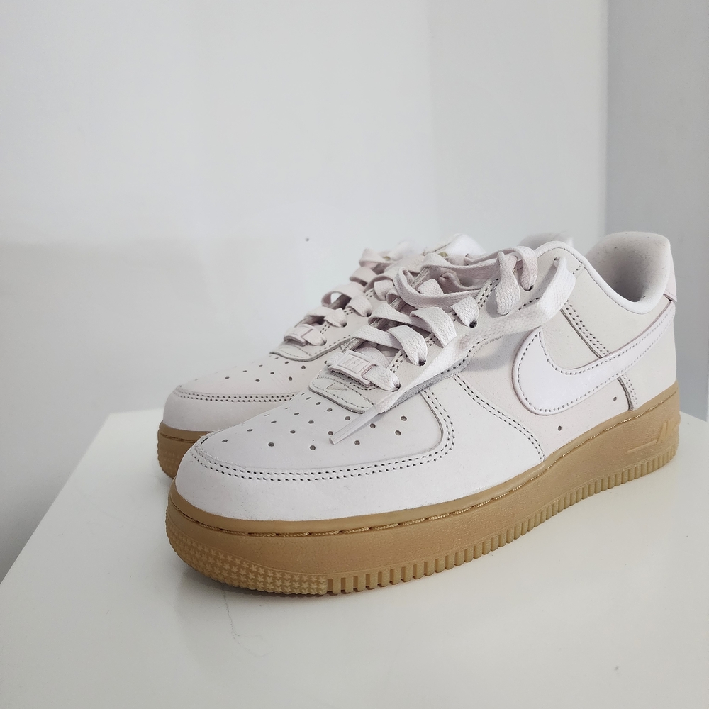 Nike White and Tan Women's Sneakers